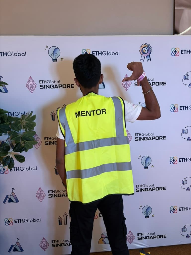 Mentor Vest Back Shot - ETHGlobal Singapore
