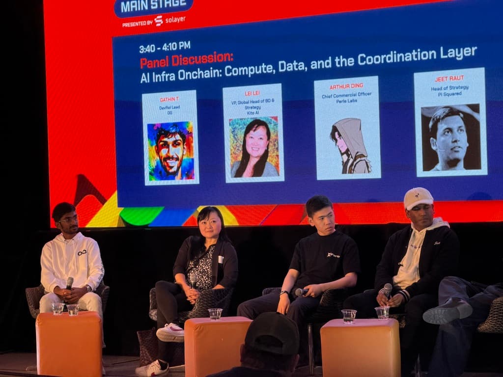 Gathin T speaking at ETHDenver - AI Infra Onchain: Compute, Data, and the Coordination Layer