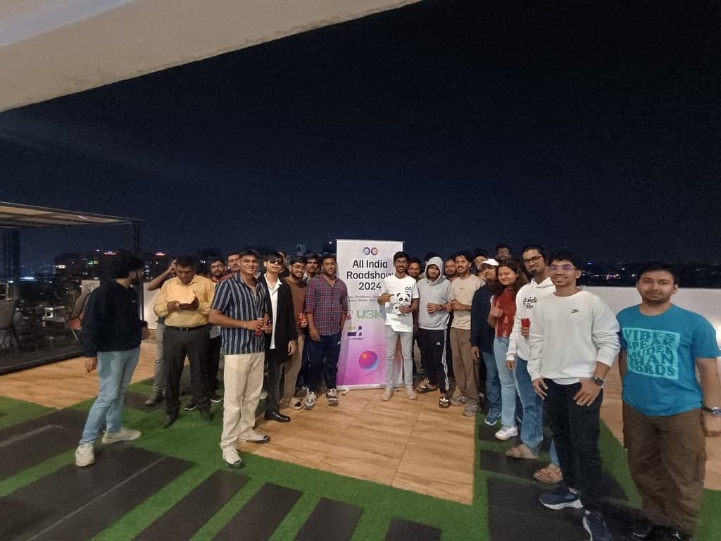 Gathin T speaking at 0G Roadshow - Bangalore - Devcon Developer Challenge